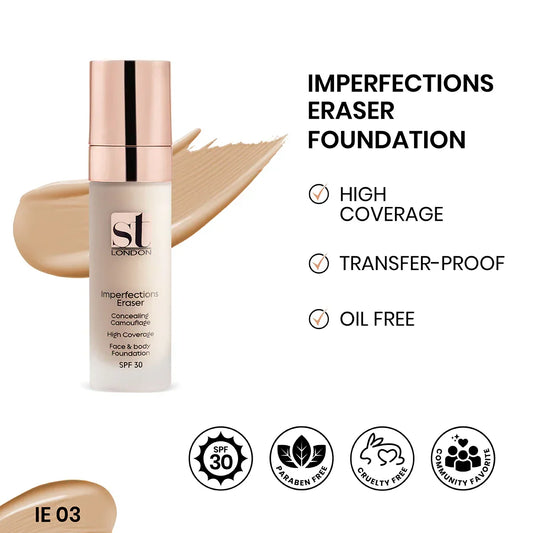 ST London Imperfection Eraser Foundation For Face & Body SPF 30 IE 03 30ml