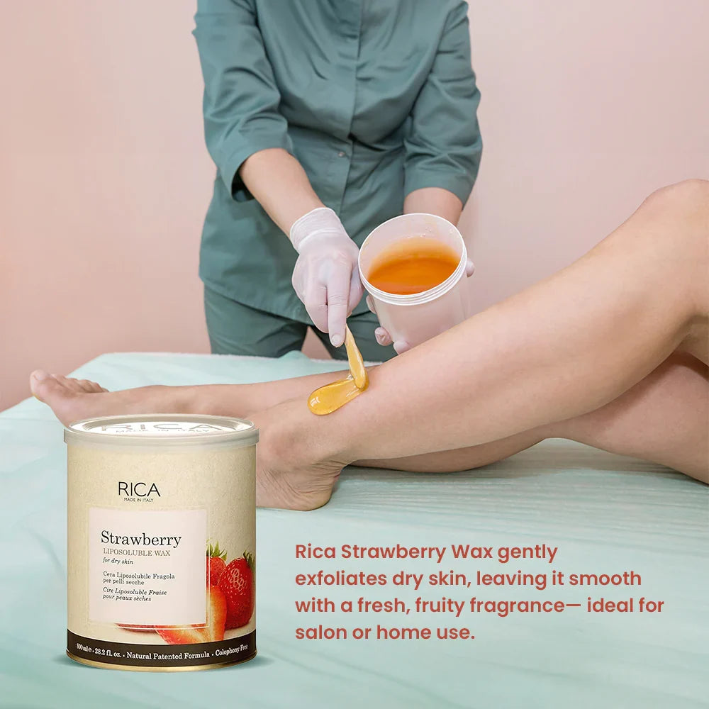 Rica Strawberry Liposoluble Wax 800ml