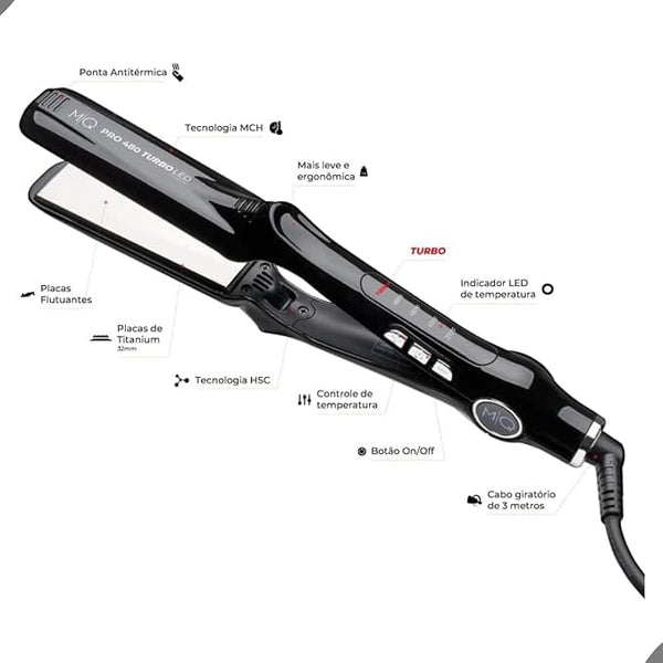MQ Professional Pro 480 Velox Titanium Hair Straightener