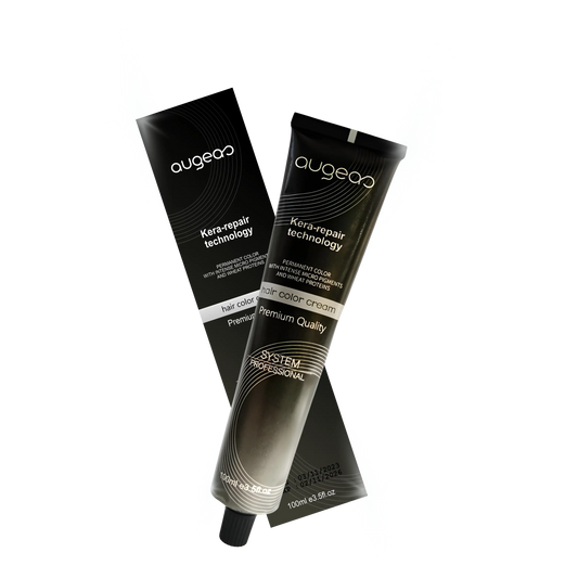 Augeas Hair Color 100ml – Low Ammonia Hair Dye with Kera Repair for Healthy Hair