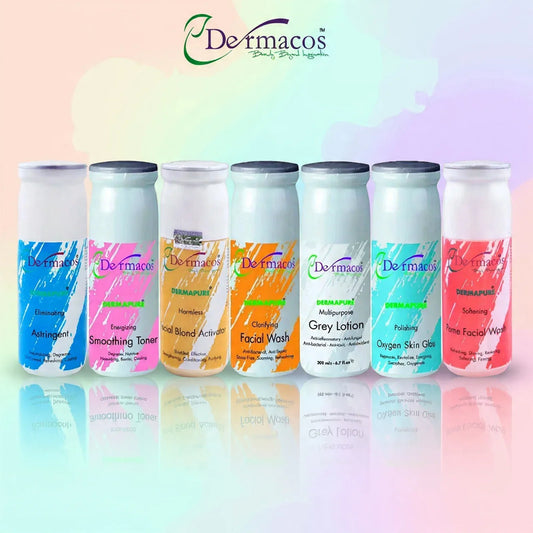 Dermacos Complete Facial Tubes Combination-2 (500ml Each) Pack of 7