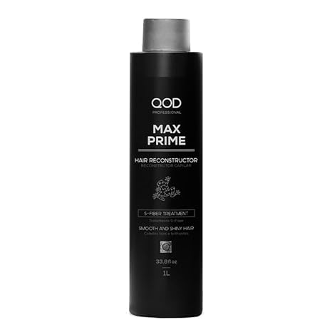 QOD Max Prime S-Fiber Brazilian Keratin Hair Straightening Treatment 1000ML
